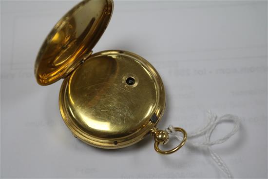 A Victorian 18ct gold keywind pocket watch.